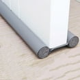 thumbnail image 1 of 96CM Under Door Seal, Cold Protection Soundproof Door Bottom Sealing Strip,Draft Stopper Excluder For Gap Seal-bilateral grey-96cm, 1 of 6
