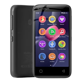 96GB MP3 Player with Bluetooth 5.0 and WiFi, Music Player with Spotify, Audible, Amazon Music, Pandora, Libby, Spotify Kids, 4" Touchscreen Android MP4 Player with HiFi Sound ,Black
