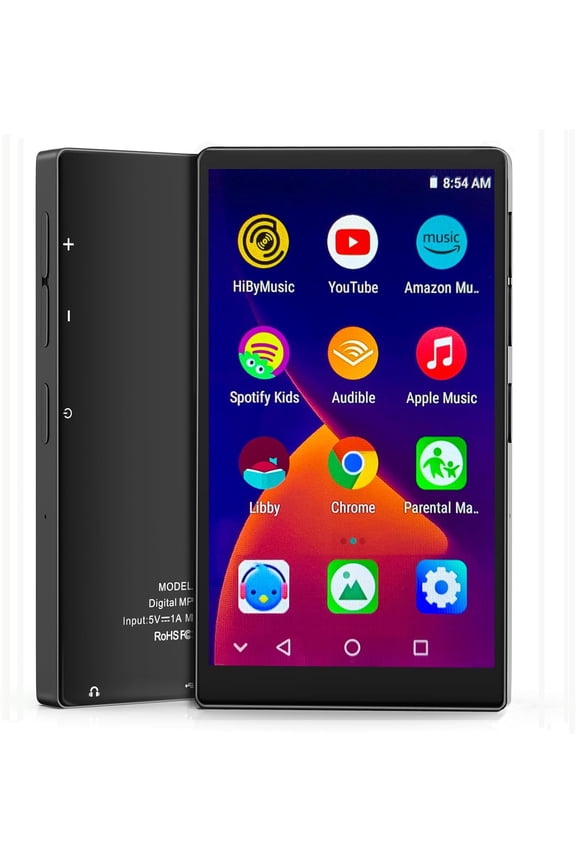 96GB MP3 Player with Bluetooth & WiFi,4.0"Touch Screen MP4 Player,Music Player for Spotify,Pandora,Music,Play Store,FM Radio,3GB RAM Android Music Player for Parental Control,Support Extended to 1TB