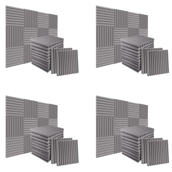 96Pack 1 Inch X 12 Inch X12 Inch Soundproof Foam Panels Sound Absorbing Insulation for Recording Studio, Gaming Room
