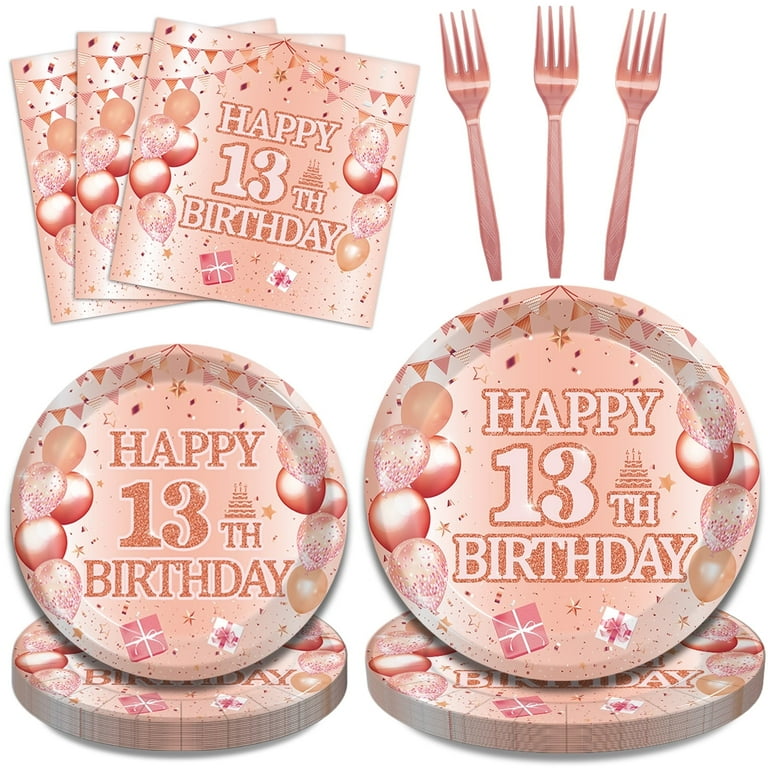 13th Birthday Party Plates Buy Blue 13th Birthday Party Tableware — free download