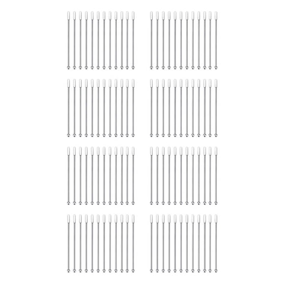 96Pcs Swizzle Sticks, Premium Stainless Steel Cocktail Beverage Drink Stirrer Stick, Reusable Stir Sticks for Bar