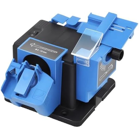 96W 110V Electric Drill Bit Sharpener, Multifunctional Electric Sharpener Universal Sharpening Station Multifunctional Drill Bit Grinding Machine with Anti-Slip Feet For Homes Restaurants
