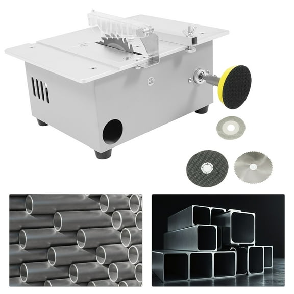 96W DC 24V Mini Table Saw with Dust Hose – Aluminum Alloy, Pure Copper Motor, 5000RPM – for PCB/Acrylic Cutting