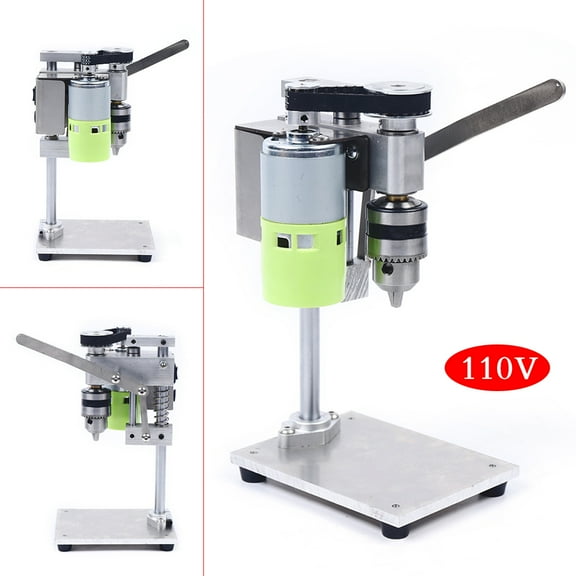 96W Mini Drill Press Bench Top High Precision Wood/Metal Drilling Milling Machine for Home, Workshop