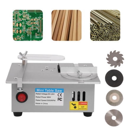 S3 96W 110-220V, 18*14*8cm/7.1*5.5*3.2 in Mini Electric Table Saw, 5000 RPM