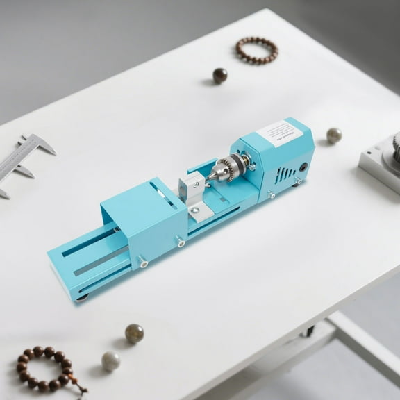 96W Modern Style Mini Lathe Machine, Wood Lathe Milling Machine for Table, Corded Electric Mini Wood Lathe for processing small-leaf rosewood, linden, mahogany, blood sandalwood, pear, walnut