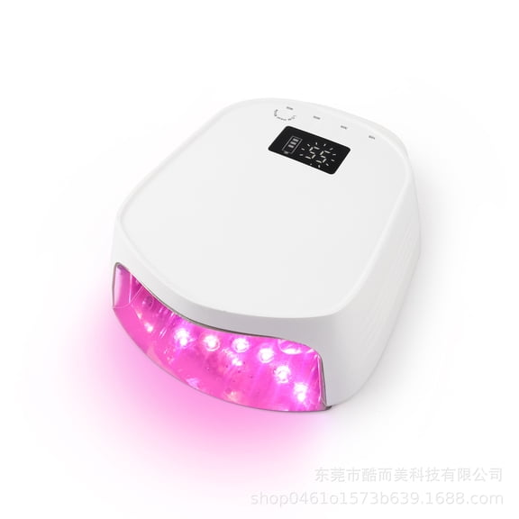 96W Nail Lamp - Fast Curing LED/UV Gel Dryer with Anti-UV Technology, Professional Manicure Machine for No-Hands-Darkening, Salon & Home Use