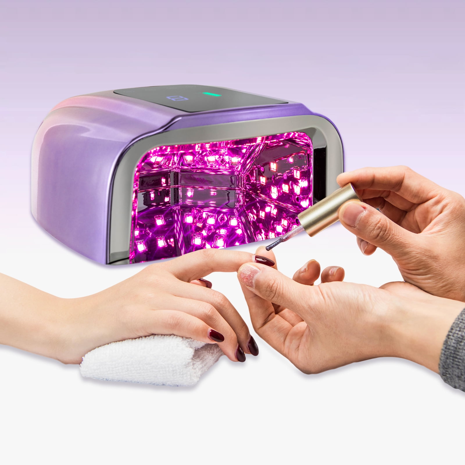 96W Rechargeable Cordless Professional Nail Gel Dryer Led UV Nail Lamp Manicure