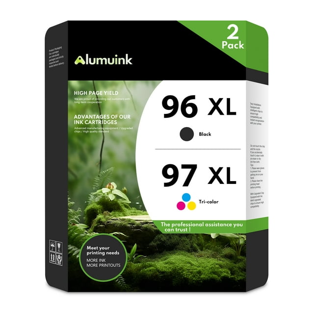 96XL / 97XL High Yield Ink Cartridges 2Pack (1Black / 1TriColor
