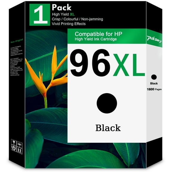 96XL Ink Cartridges (1 Pack, Black) - Compatible for HP 96 XL Ink Cartridge for Deskjet 6940 6980 9800 Officejet 7310 7210 Printers