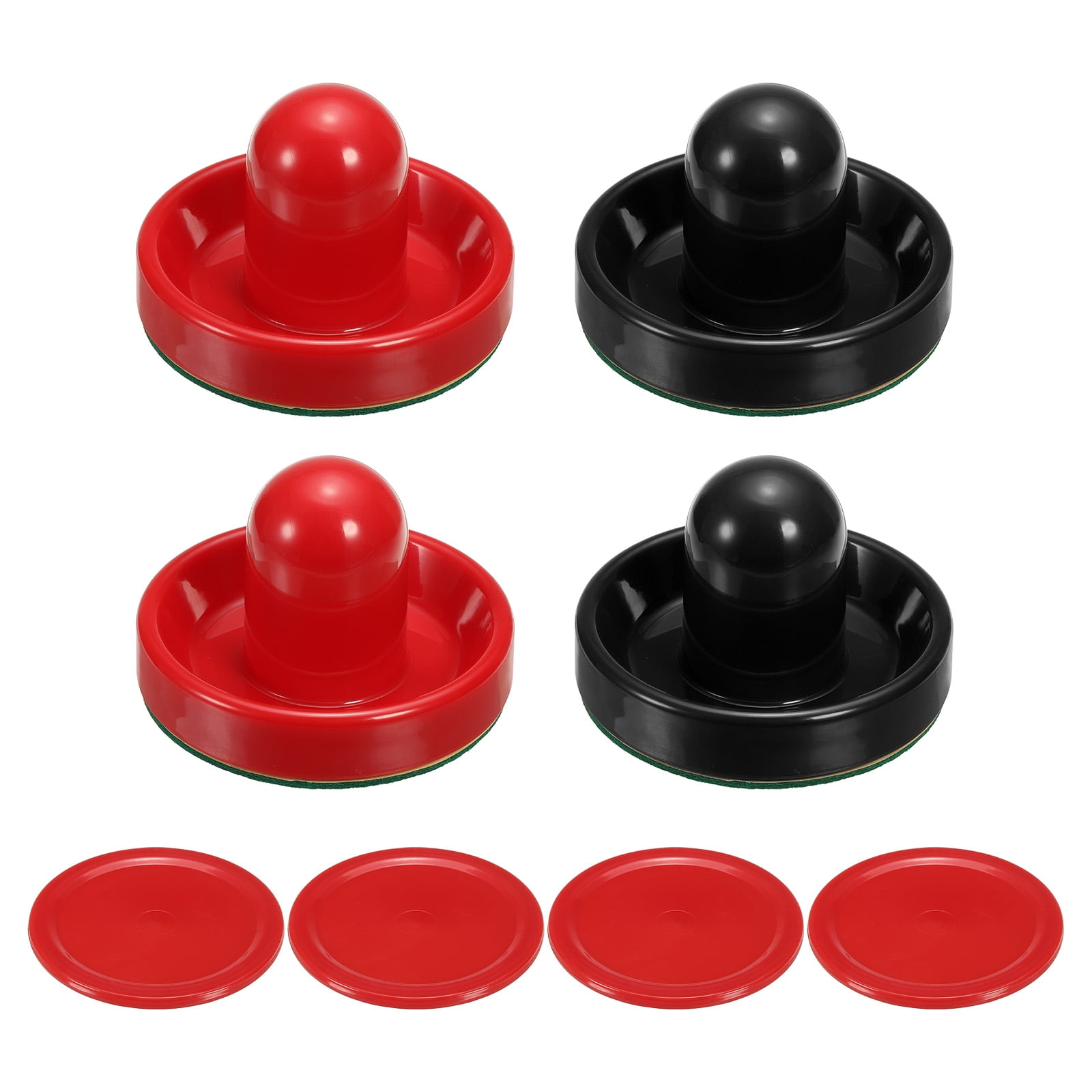PATIKIL Palets de hockey pneumatique 6,3 cm, 12 palets de rechange lourds pour tables de jeu, accessoires d'équipement, 4 pièces par couleur
