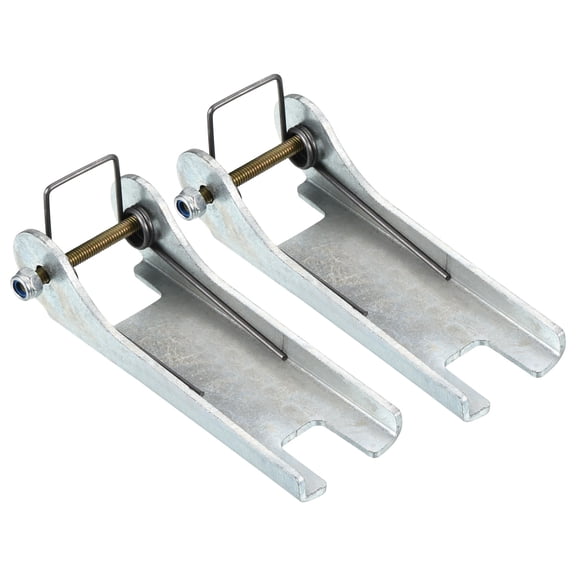 96mm Hook Safety Latch Kit, Metal Clevis Hook Towing Receiver Hitch Replacement, Silver, 2 Pack