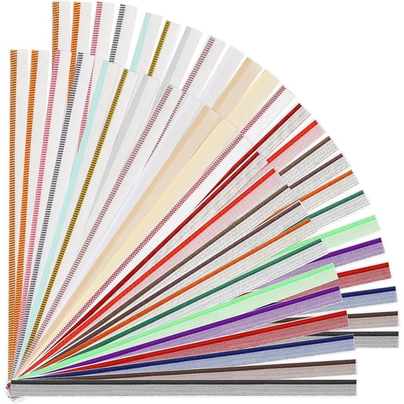 96pcs 11.8in Book Binding Headbands Endbands Mixed Color Polyester Medium Cotton Bookbinding Headband Book Binding Kit