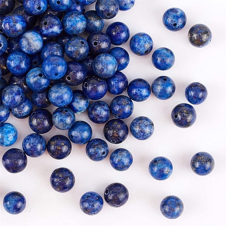 Perles De Lapis Lazuli Bleu Profond - Forme Ovale 14x26mm - Pour Bijoux Et Artisanat