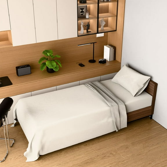 96x66 Inches Bedding Full Bed Sheets Set,3-Piece Bed Linen Set,Soft Breathable Bedding Set,Wrinkle & Fade Resistant,Easily to Clean, Suitable for All Seasons.