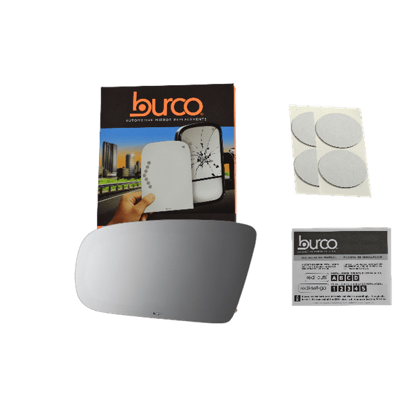 97-03 Malibu, 97-99 Olds Cutlass, Left Driver Mirror Glass Lens w/Adhesive USA