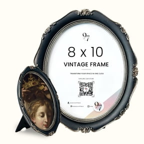 97 Decor Vintage 8x10 Black Oval Picture Frame, 1 Pack