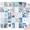 thumbnail image 1 of 97 Decor Coastal 4x6 Blue Beach Collage Poster Set, 40 Pieces, 1 of 6