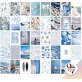 thumbnail image 1 of 97 Decor Coastal Wall Art Decor - 40 Pcs Blue Coastal Posters For Room Aesthetic, Beachy Collage Ocean Art Prints, Coastal Cowgirl Room Decor Summer Pictures Beach Wall Decor For Bedroom Dorm (4x6), 1 of 10