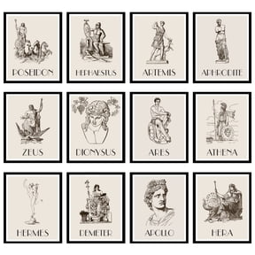 97 Decor Greek Mythology Decor - Greek Decorations, Gods Posters, Greeks Mythology Gifts, Greeks Art Print, Greeks Goddess Decoration (8x10 Unframed)