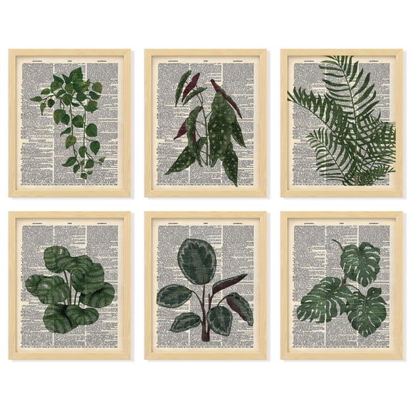 97 Decor Green Plant Wall Decor Poster, Botanical Wall Art Print (Unframed)
