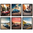 thumbnail image 1 of 97 Decor Muscle Car 8x10 Vintage Race Poster Set, 6 Pieces, 1 of 7