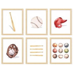 97 Decor Vintage Baseball Wall Decor - Baseball Room Decor for Boys Sports Wall Art, Baseballs Poster for Teen Kids Bedroom (8x10 Unframed)