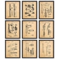 thumbnail image 1 of 97 Decor Vintage 8x10 Gun Patent Blueprint Poster Set, 9 Pieces, 1 of 6