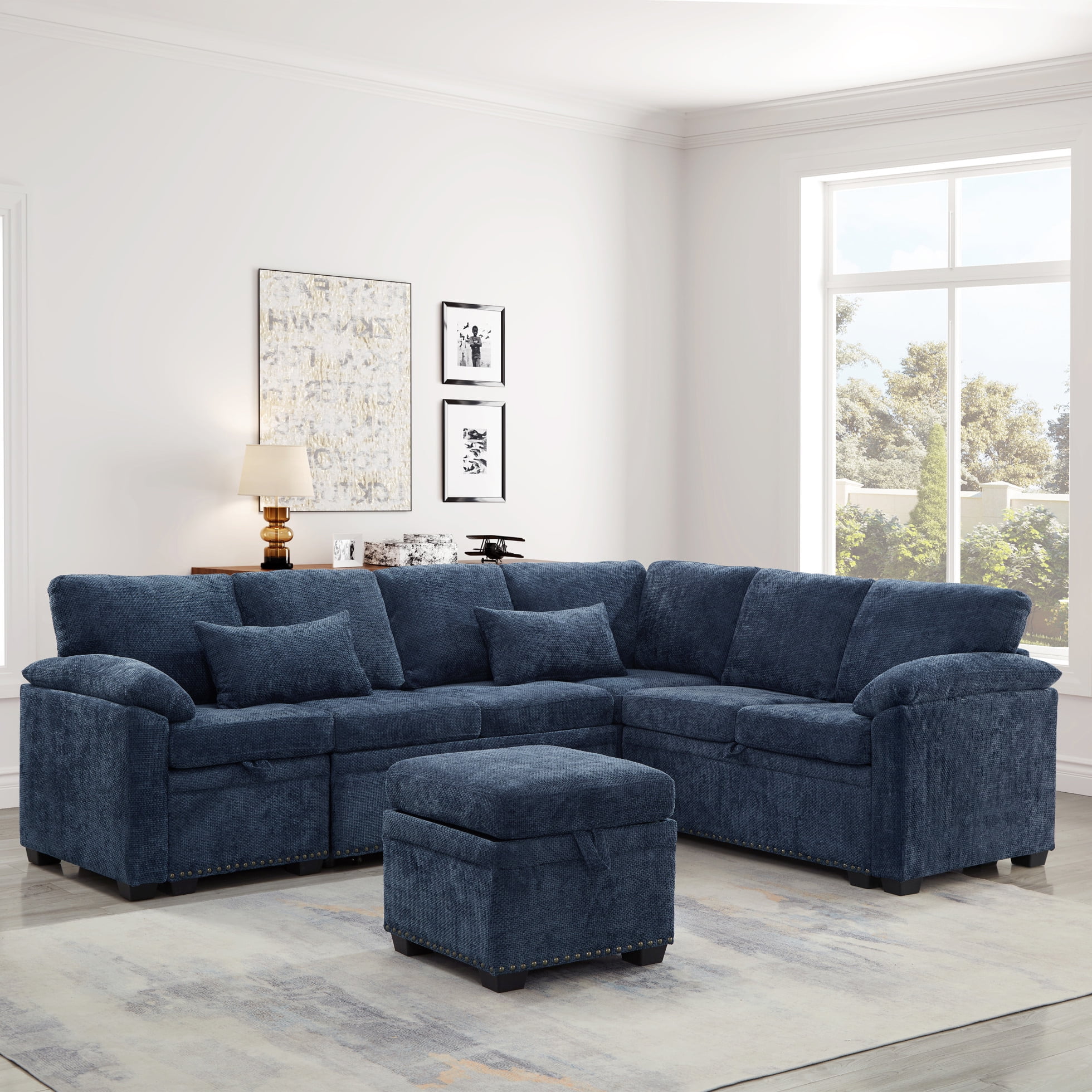サイドシェルチェア　Modern Furniture Sales Co,Ltd 97-L-Shaped-Corner-Sectional-