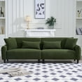 thumbnail image 1 of 97" Reception Room Living With Foam Padding, 3 - Velvet, Comfortable Velvet , 97 Inch Cozy Seating And Wood Construction, 1 of 6