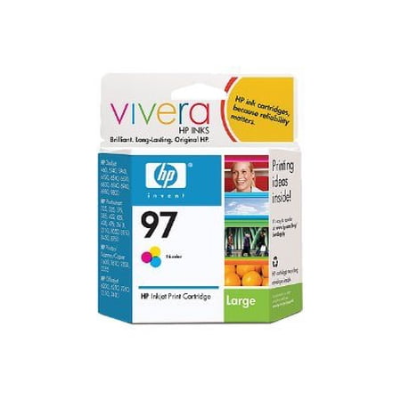 HP 97 - 2-pack - color (cyan, magenta, yellow) - original - ink cartridge - for Deskjet 69XX; Officejet 100, 100 L411, 150, 6310, H470; Photosmart 2575, 2610, 2710, 375