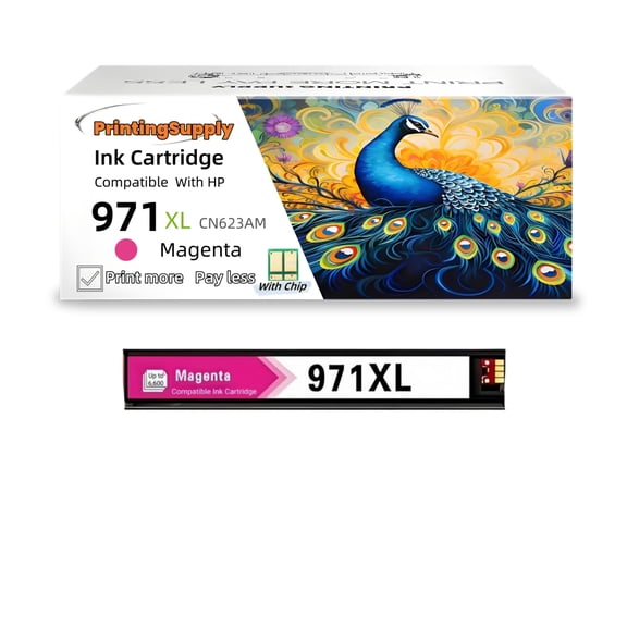 970XL 971XL Ink Cartridge Compatible for HP 970 971 XL Ink Cartridges for Officejet Pro X576dw X451dn X451dw X476dw X476dn X551dw Printer