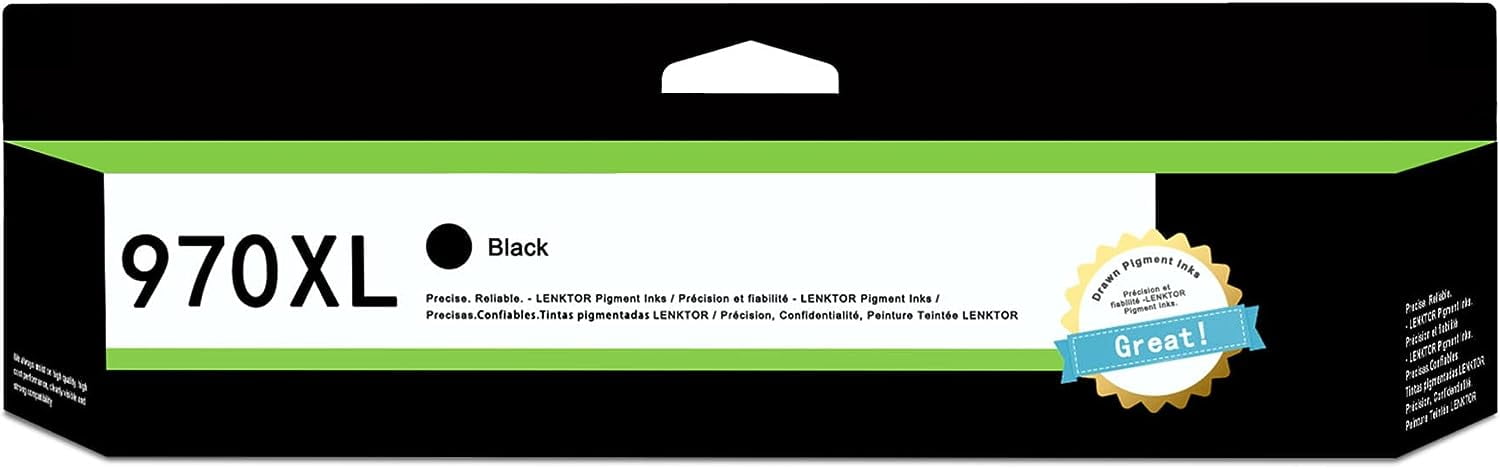 HP 970XL High-Yield Black Ink Cartridge, 1 Pack, For OfficeJet Pro ...