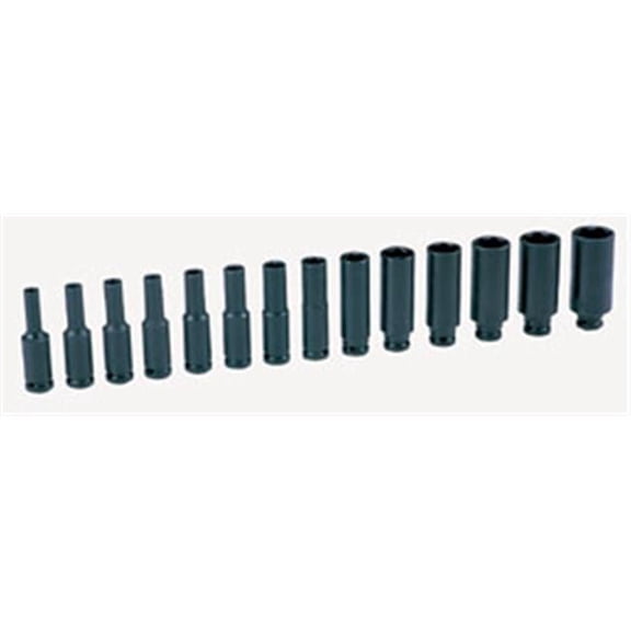 9714MD 0.25 in. Surface Drive 14 Piece Deep Metric Set