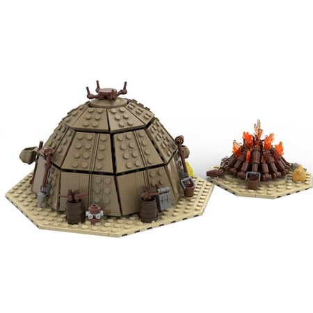 97196 Urtya Tent - Campfire Modular Building Blocks Set Village MOC Bricks Toys DIY Assembly Collection Gift