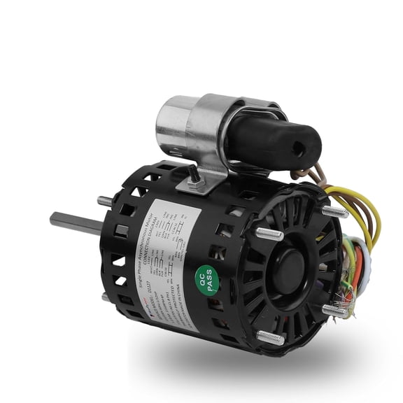 9721 D1127 Refrigeration Fan Motor, 1/12 HP 1550 RPM 115/230V AC, Compatible with HeatCraft 5008S 5008T, Bohn 25309101 Century 9721 Fasco D1127 Permanent Split Capacitor Motor, with Capacitor