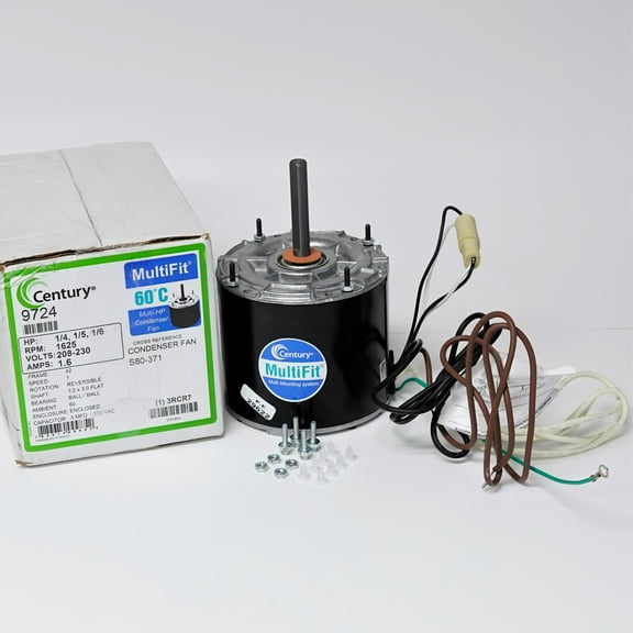 9724 AO Smith Motor 5" Diameter 1625 RPM 3 Speed 208-230 V 1/4 HP