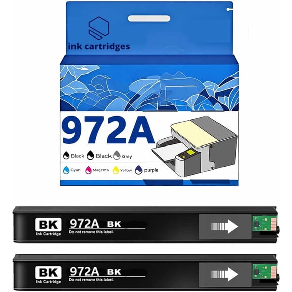 972A Ink Cartridges Compatible for HP X352dw X377dw X452dn X477dn X552 P55250dw P577 Printers, Leak-Proof Design Crisp Printing, Home & Office Use