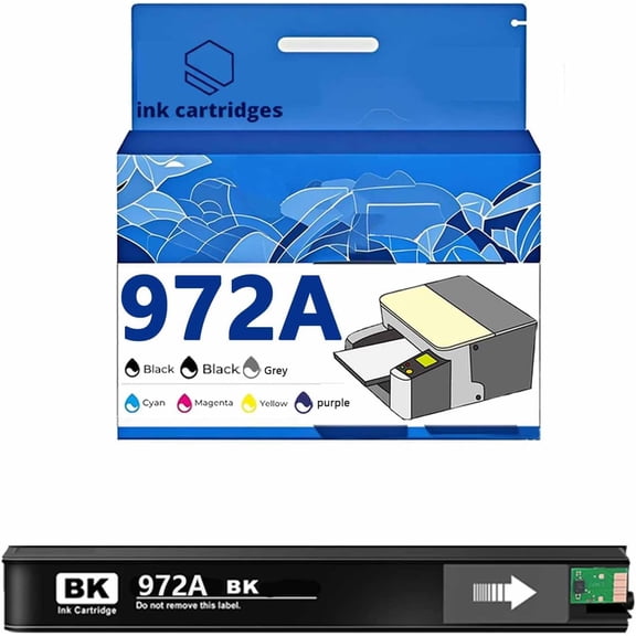 972A Ink Cartridges Compatible for HP X352dw X377dw X452dn X477dn X552 P55250dw P577 Printers, Leak-Proof Design Crisp Printing, Home & Office Use