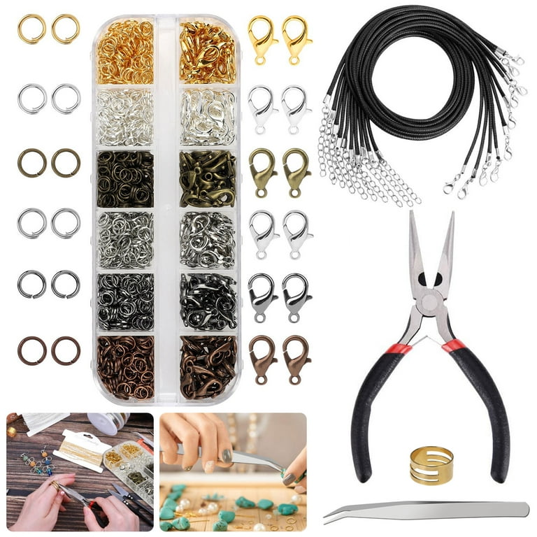 1010pcs Jewellery Making Findings DIY Kit Wire Pliers Set Starter
