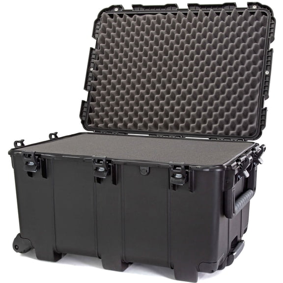 Nanuk 975 Wheeled Waterproof Standard Hard Case with Foam Insert, Black