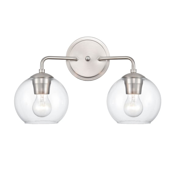 2 - Light Brushed Nickel/Silver Wall Sconce