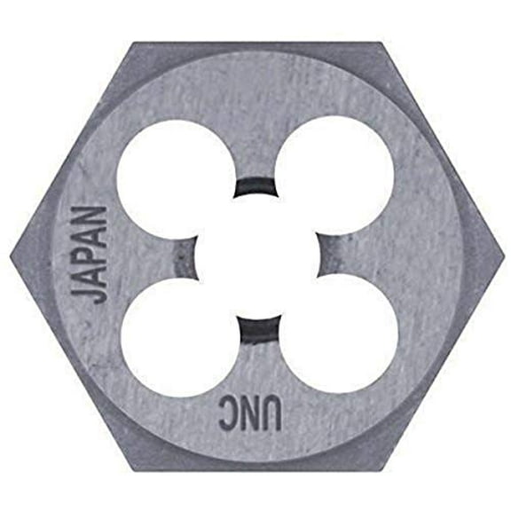 Century Drill & Tool 97613 High Carbon Steel Metric Hexagon Die, 9.0 x 1.25