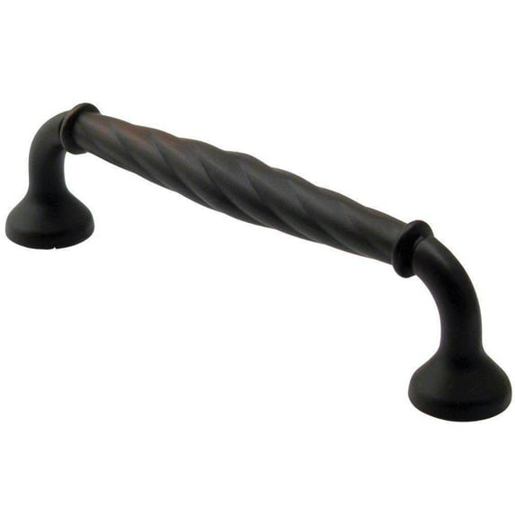976ORB 4" Center to Center Rope Cabinet Pull Oil Rubbed Bronze Finish