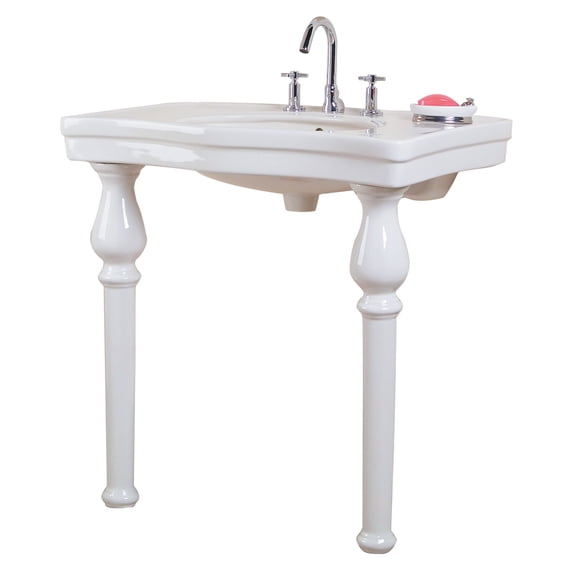 978-WH Milano Deluxe Console 8 cc White