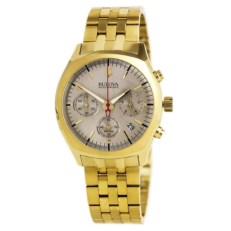 97B150 Men's Accutron II Silver Dial Yellow Gold Steel