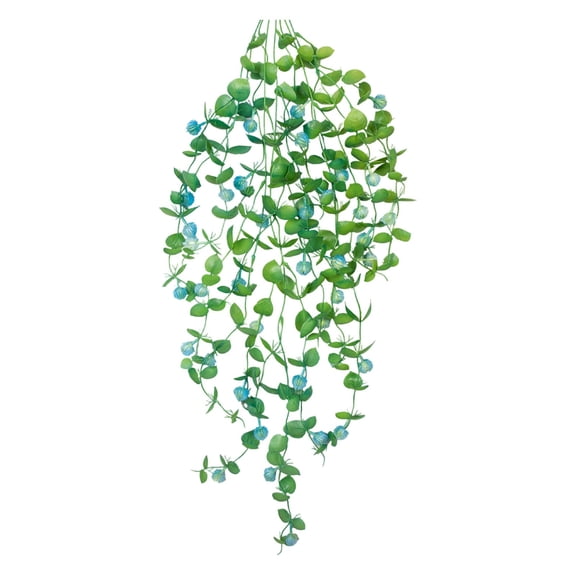 97CM Artificial Hanging Trailing Plants for Home Decor, Realistic Faux Greenery Vines UV & Fade Resistant No-Maintenance Multi-Color, Fake Plants for Wall Ceiling Balcony Hanging Basket Decor,Green1