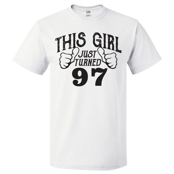 97th Birthday Gift For 97 Year Old This Girl Turned 97 T Shirt Gift