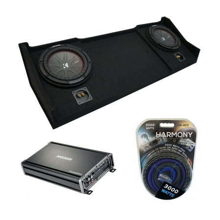 94-01 Fits Dodge Ram Ext Quad Kicker Bundle CompR CWR10 Dual 10 Sub Box CX1200.1